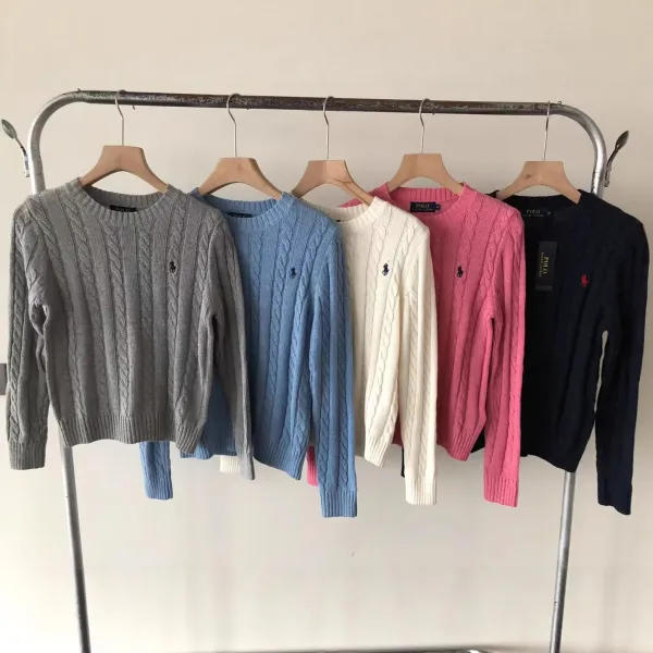 Ralph Lauren Cable Knit Half-Zip Sweater Navy - 10