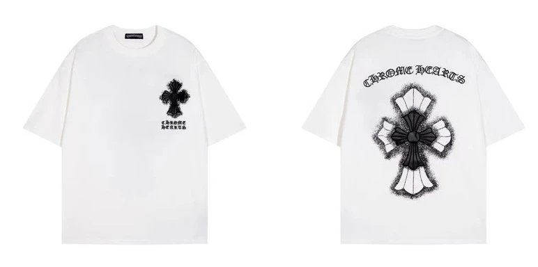 Chrome Hearts Black Oversized Graphic T-Shirt