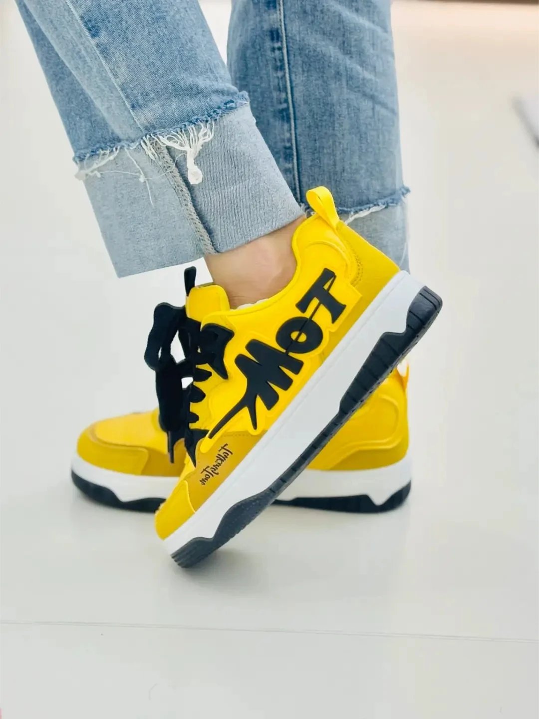 Talking Tom &amp; Friends Limited Edition Yellow Black Graphic Sneakers