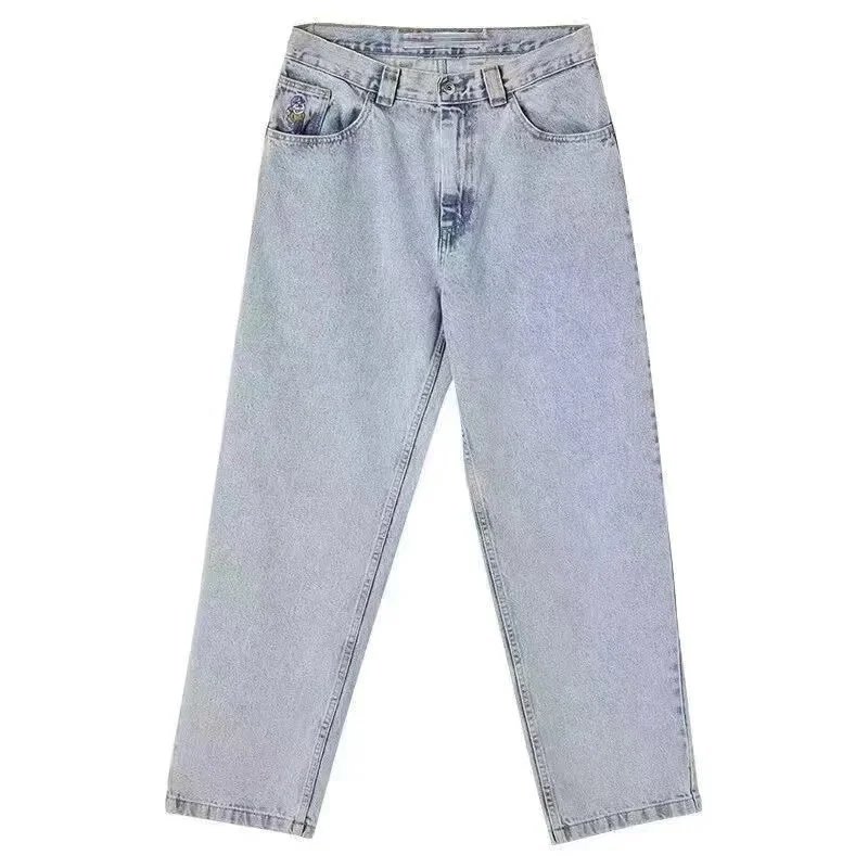 Big Fly Denim Shorts Light Blue Relaxed Fit