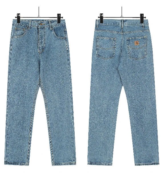 Drew House Distressed Light Blue Relaxed Fit Jeans