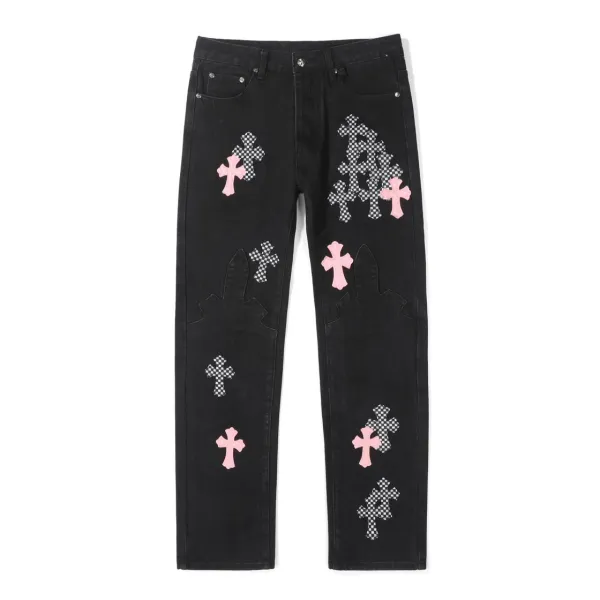 Chrome Hearts Cross Patchwork Cargo Pants Black - 9