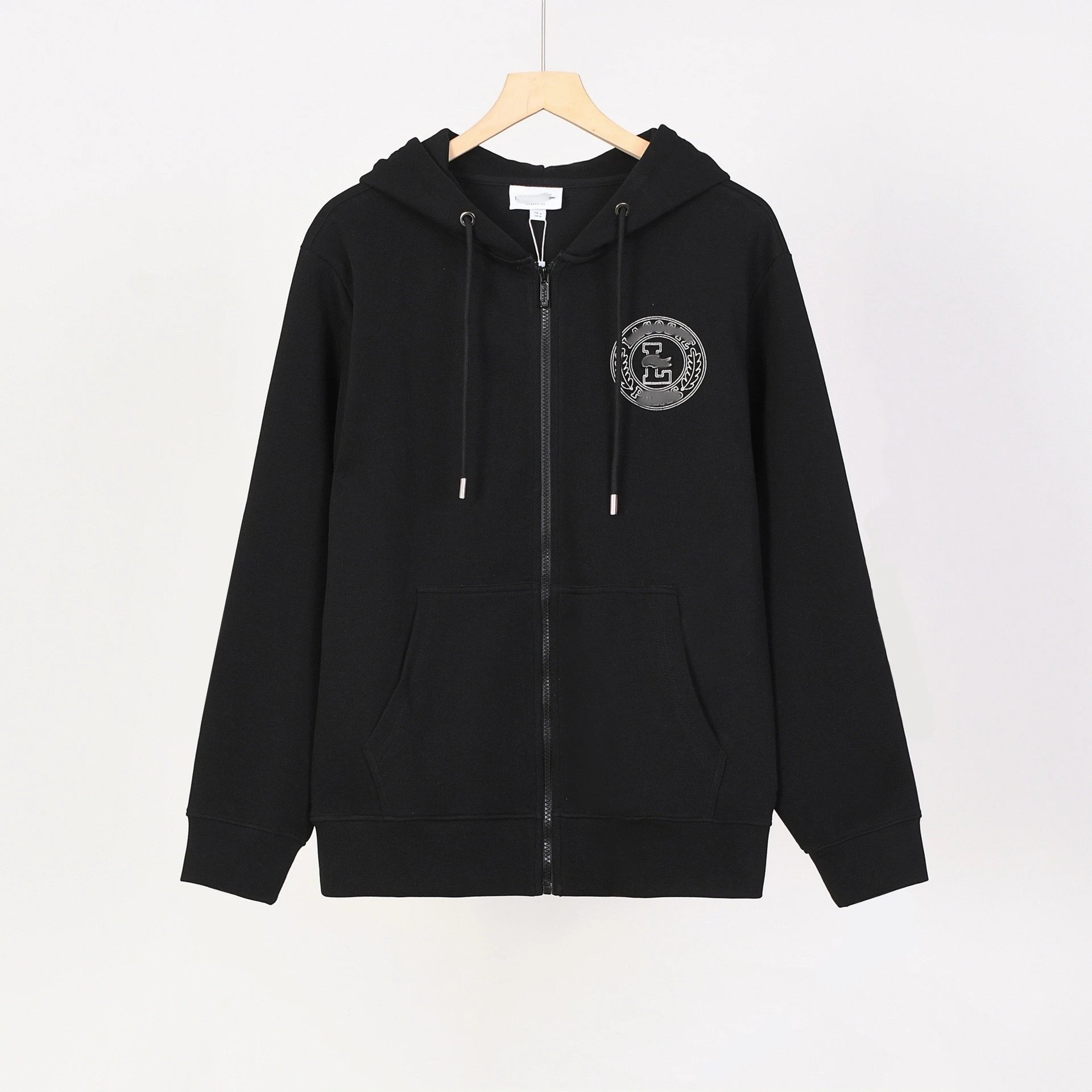Lacoste Full Zip Hoodie Black Classic Sweatshirt