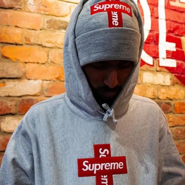 Supreme Box Logo Hoodie Heather Gray - 3