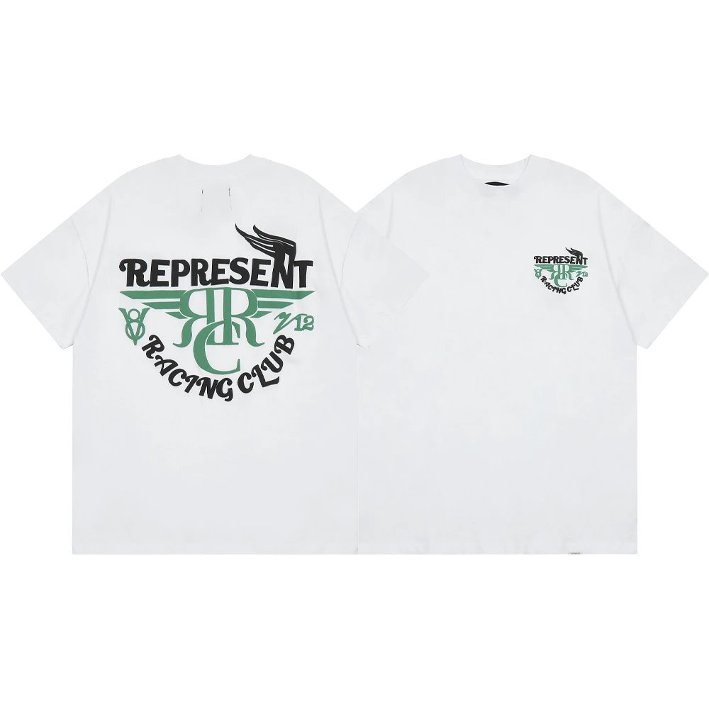 Represent Patron Of The Club Turquoise Oversized Graphic T-Shirt