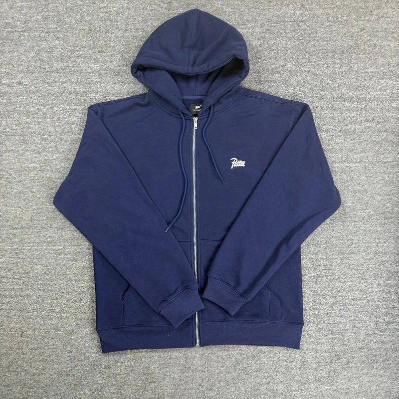 American style embroidered LOGO heavyweight suit casual trousers hooded jacket