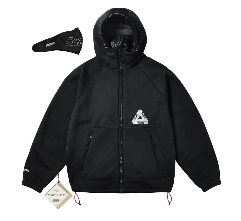 Palace x Gore-Tex Windstopper Hooded Jacket Black Outerwear