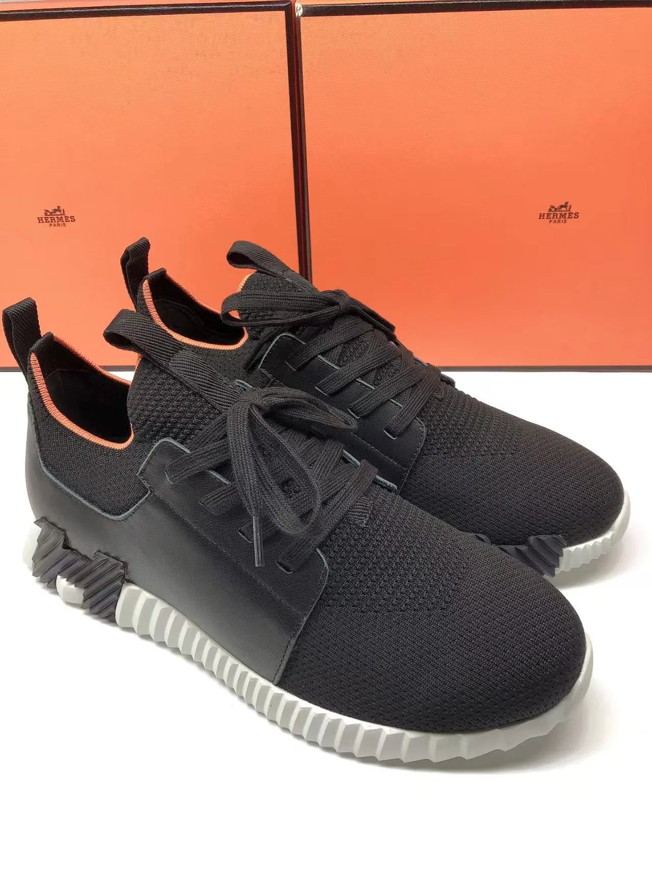 Off-White Diagonal Denim Sneakers Blue and Gray Chunky Sneakers - 13