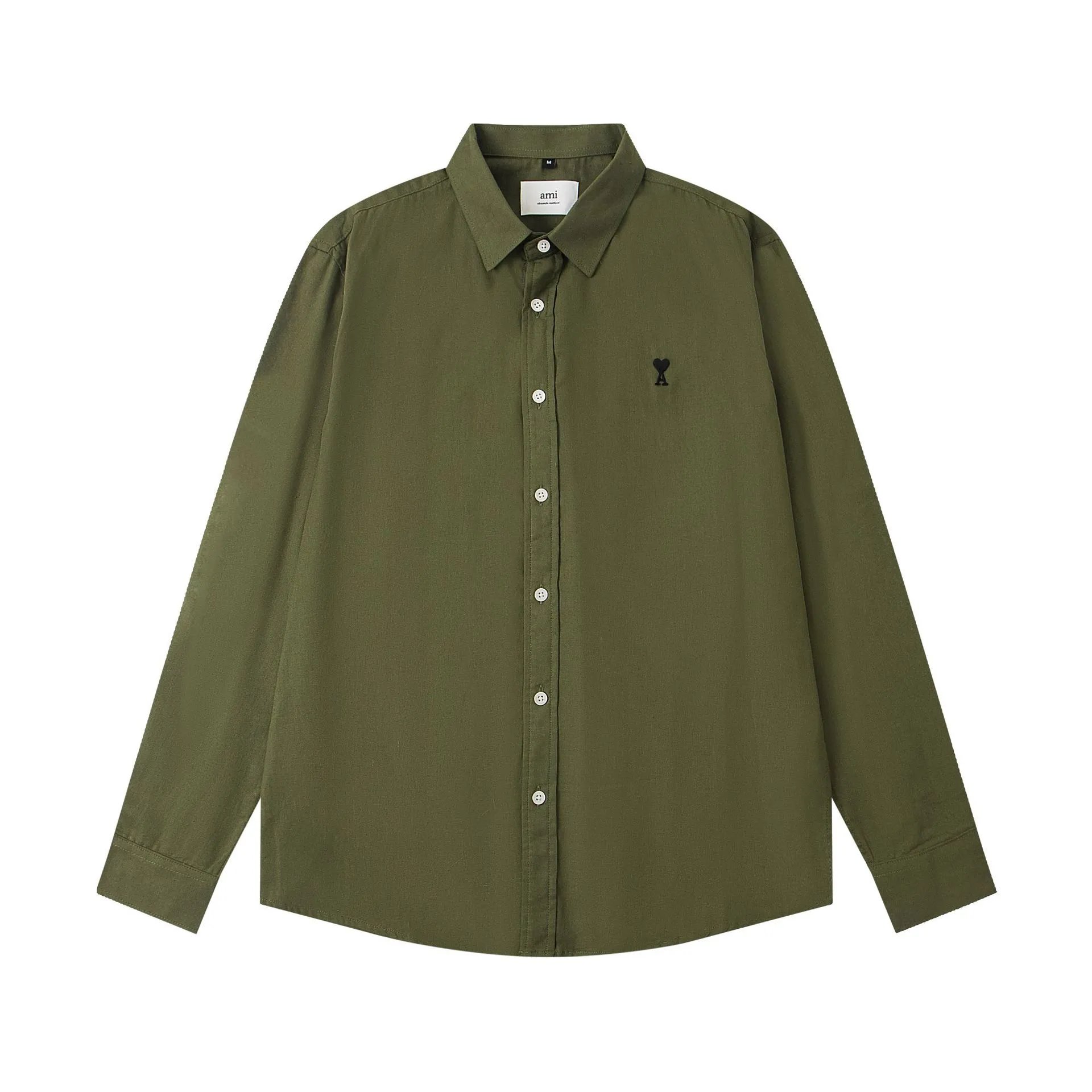 Ami Corduroy Black Button-Down Shirt