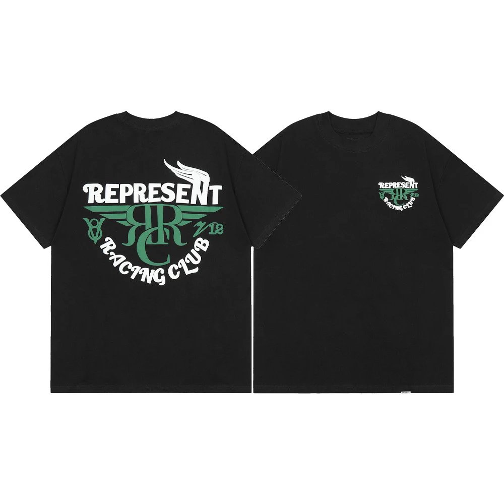 Represent Patron Of The Club Turquoise Oversized Graphic T-Shirt