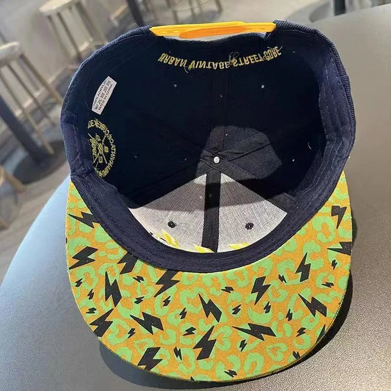 Swag Shining God Gray Yellow Lightning Snapback Cap