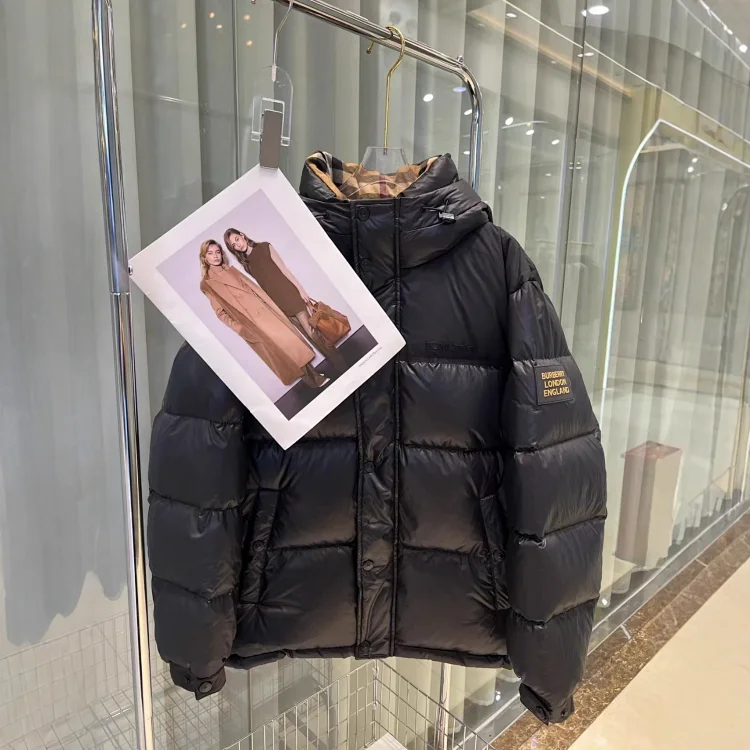 Burberry Men's Winter Letter Logo Thick Down Jacket photo 2