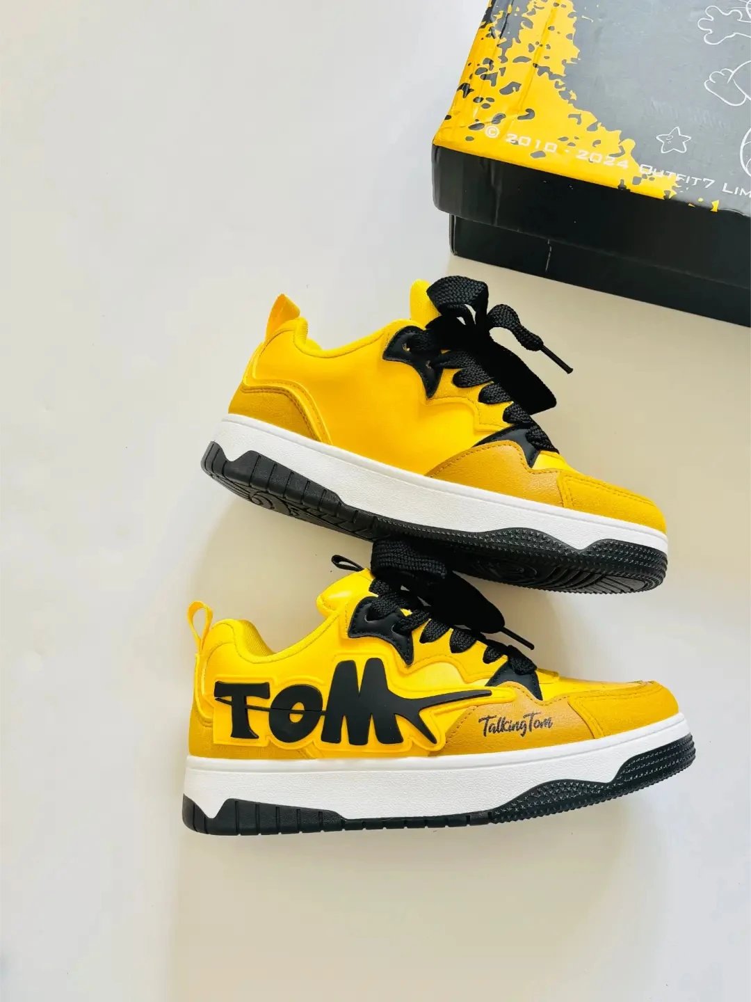 Talking Tom &amp; Friends Limited Edition Yellow Black Graphic Sneakers