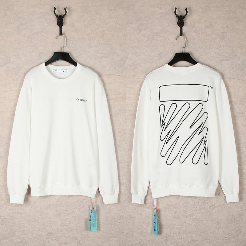 Off-White Industrial Black Graphic Sweatshirt