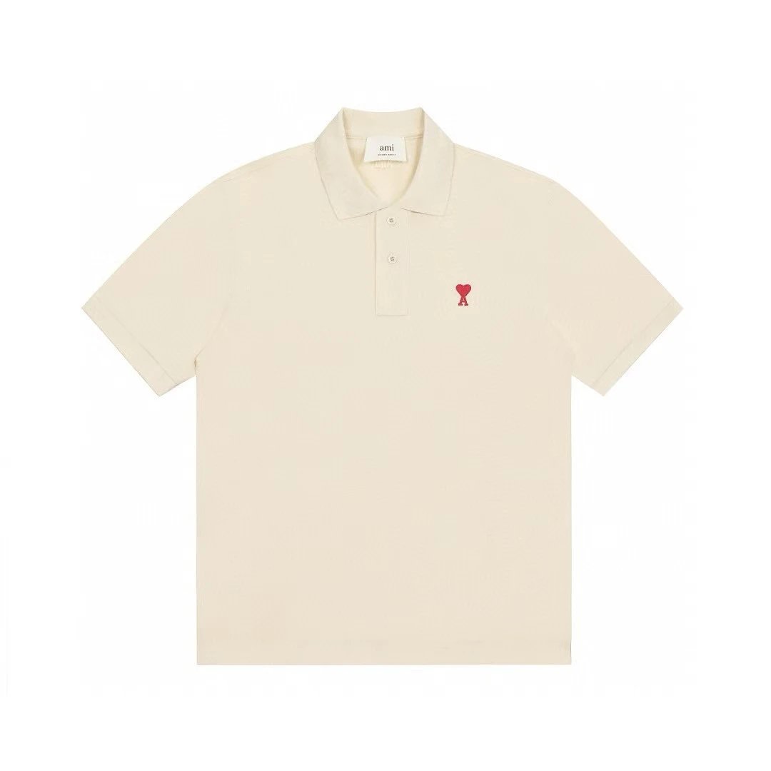 Ami Classic Love Embroidery POLO Shirt photo 3