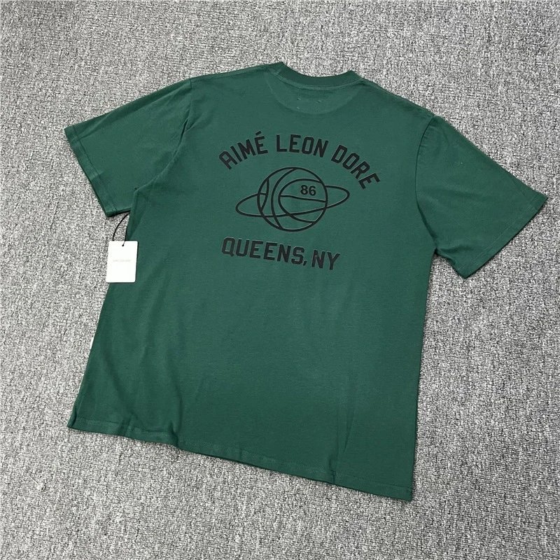 Leon Dore Green Script Logo Graphic T-Shirt