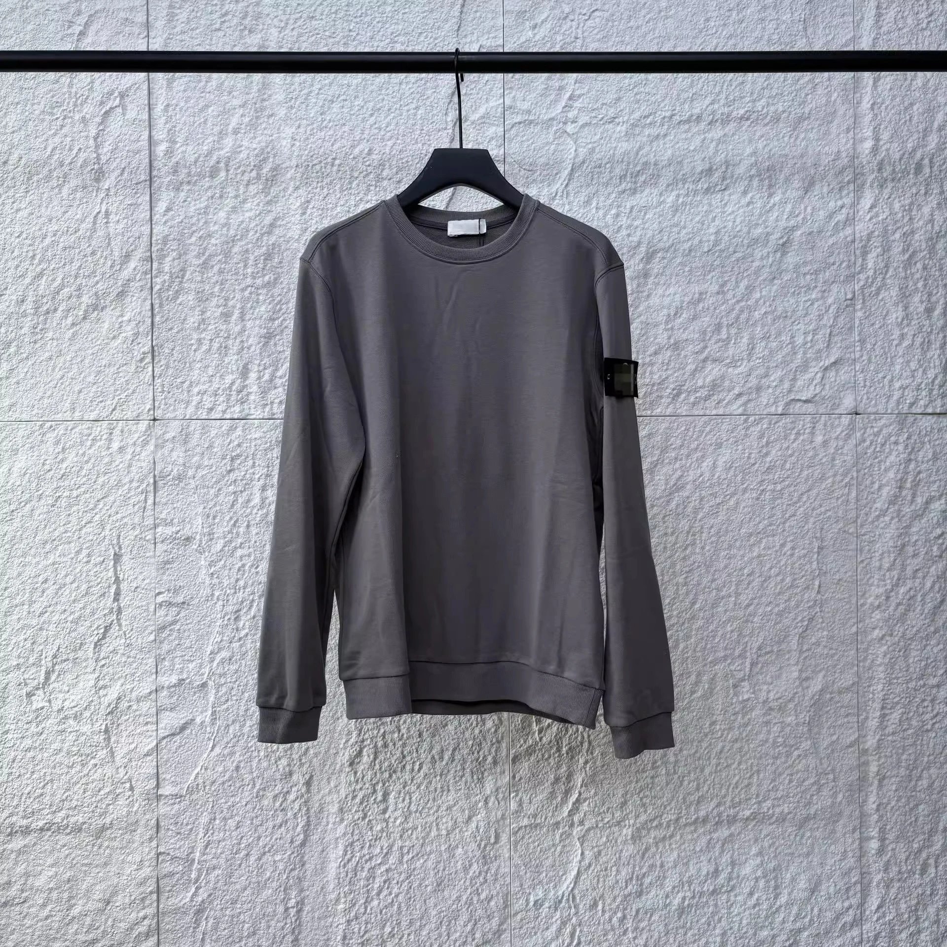 Stone Island Logo Patch Beige White Olive Navy Cream Black Teal Gray Light Blue Coral Pink Grey Sweatshirt
