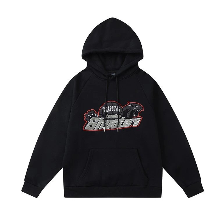 Trapstar Shooters Gray Graphic Hooded Sweatshirt
