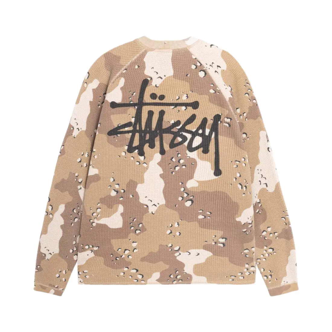 Stussy Washed Waffle Knit Crew Neck Sweatshirt photo 7