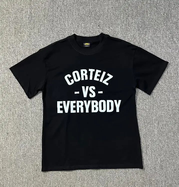 Cortez Graphic Print Black Streetwear T-Shirt