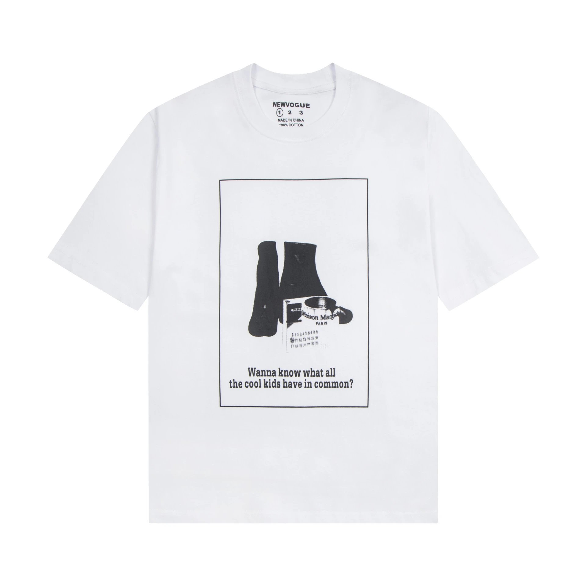 Newvogue Graphic Print Black Streetwear T-Shirt