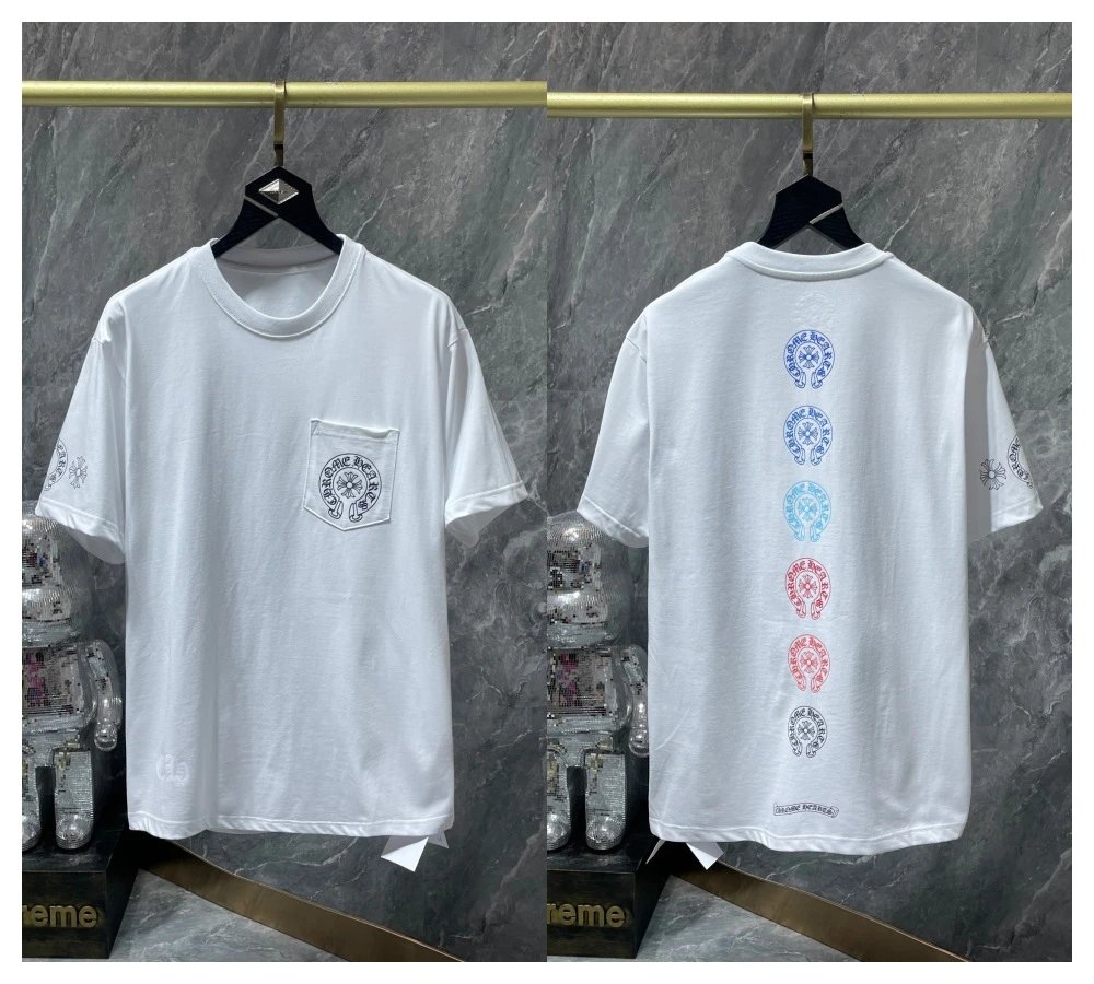 Chrome Hearts Black Graphic Print Crew Neck T-Shirt