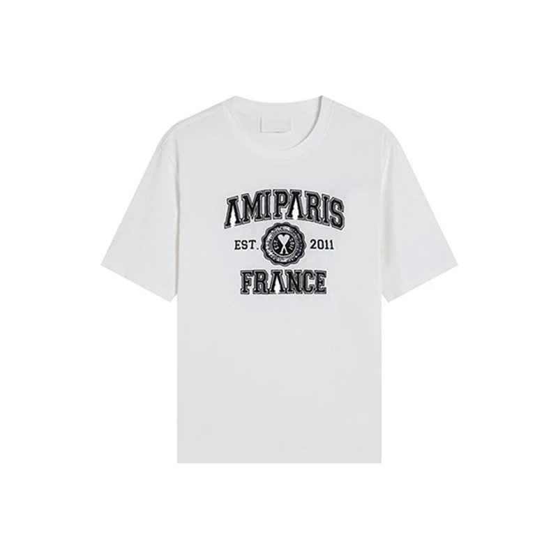 AMI Paris Crew Neck Cropped T-Shirt