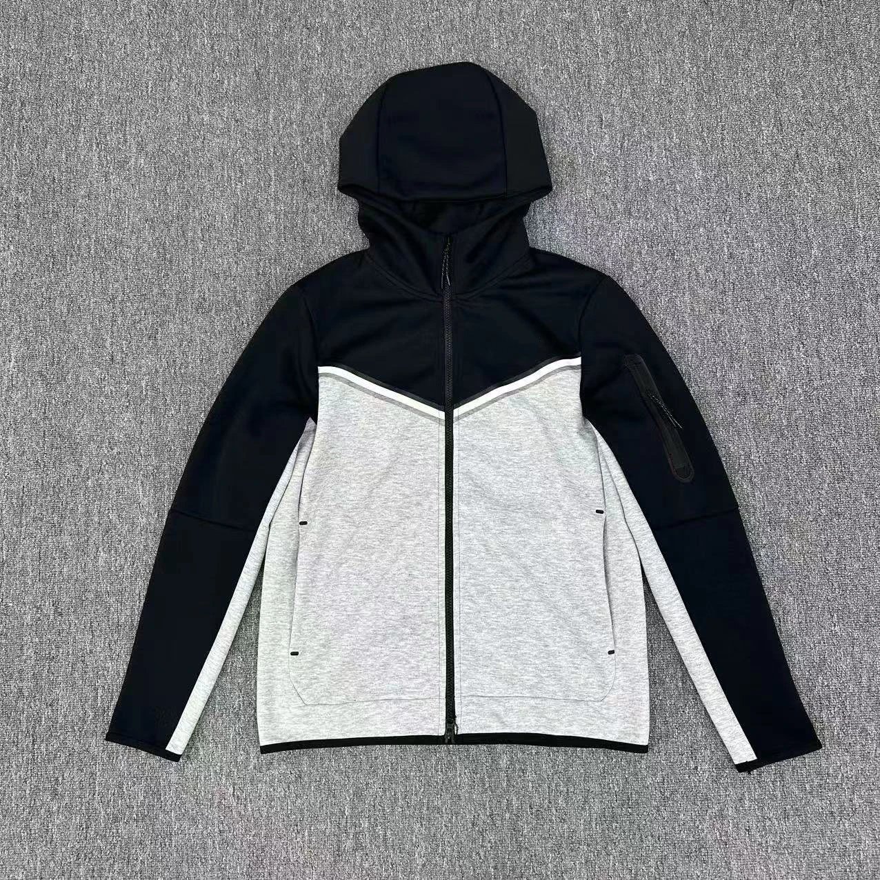 Nike Tech Fleece Gray Full Zip Hoodie