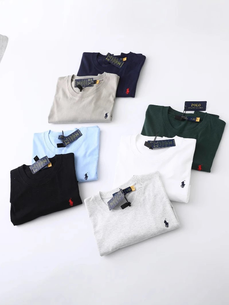 Ralph Lauren Classic Fit White Crewneck Polo T-Shirt