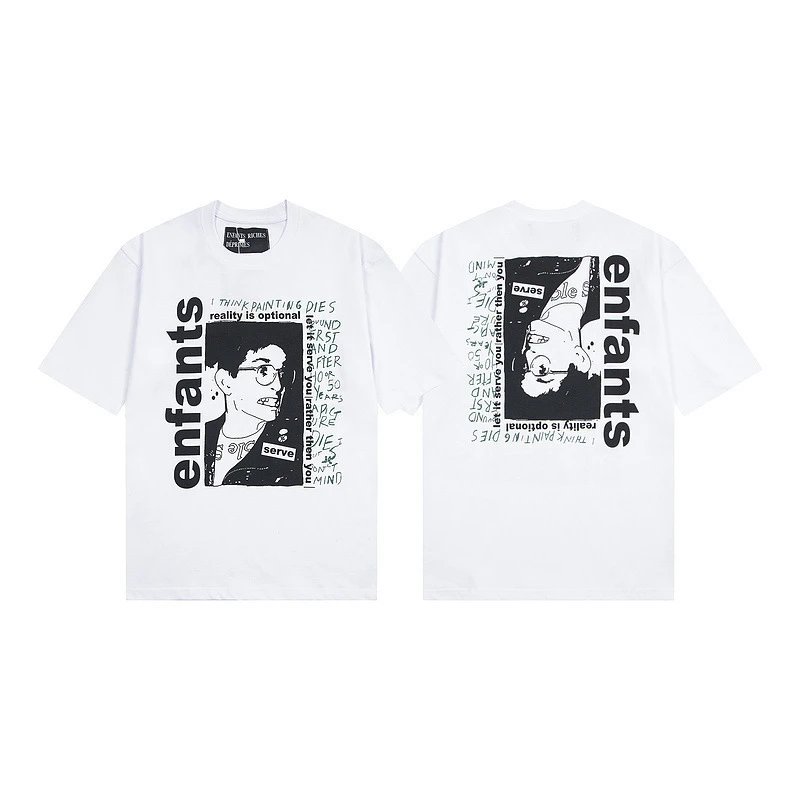 Portrait Letter Washed T-Shirt photo 7