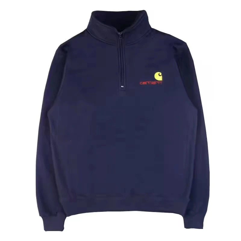 Carhartt WIP Quarter Zip Pullover Black White Navy Casual Sweatshirt