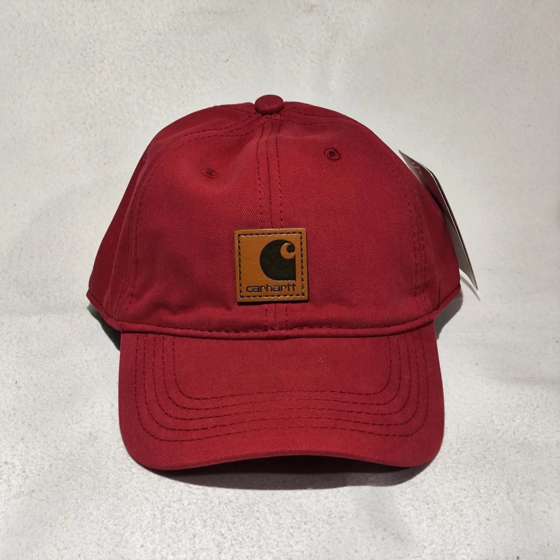 Carhartt WIP Logo Patch Cap Red Baseball Cap - 1
