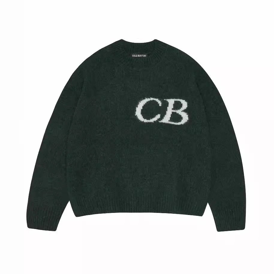 CB Knit Sweater Black Gray Green Navy Casual Set