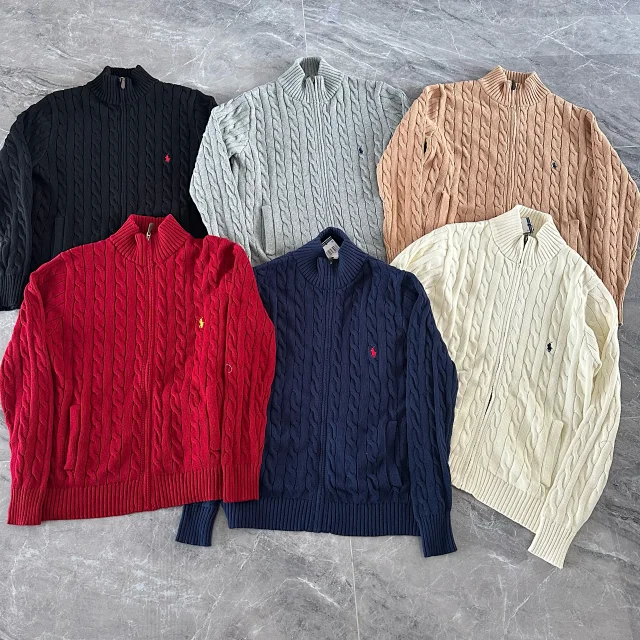 Ralph Lauren old-money cable-knit jacket