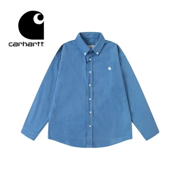 Carhartt Work In Progress Carhartt WIP Corduroy Button-Up Shirt Brown Tops Shirt - 3