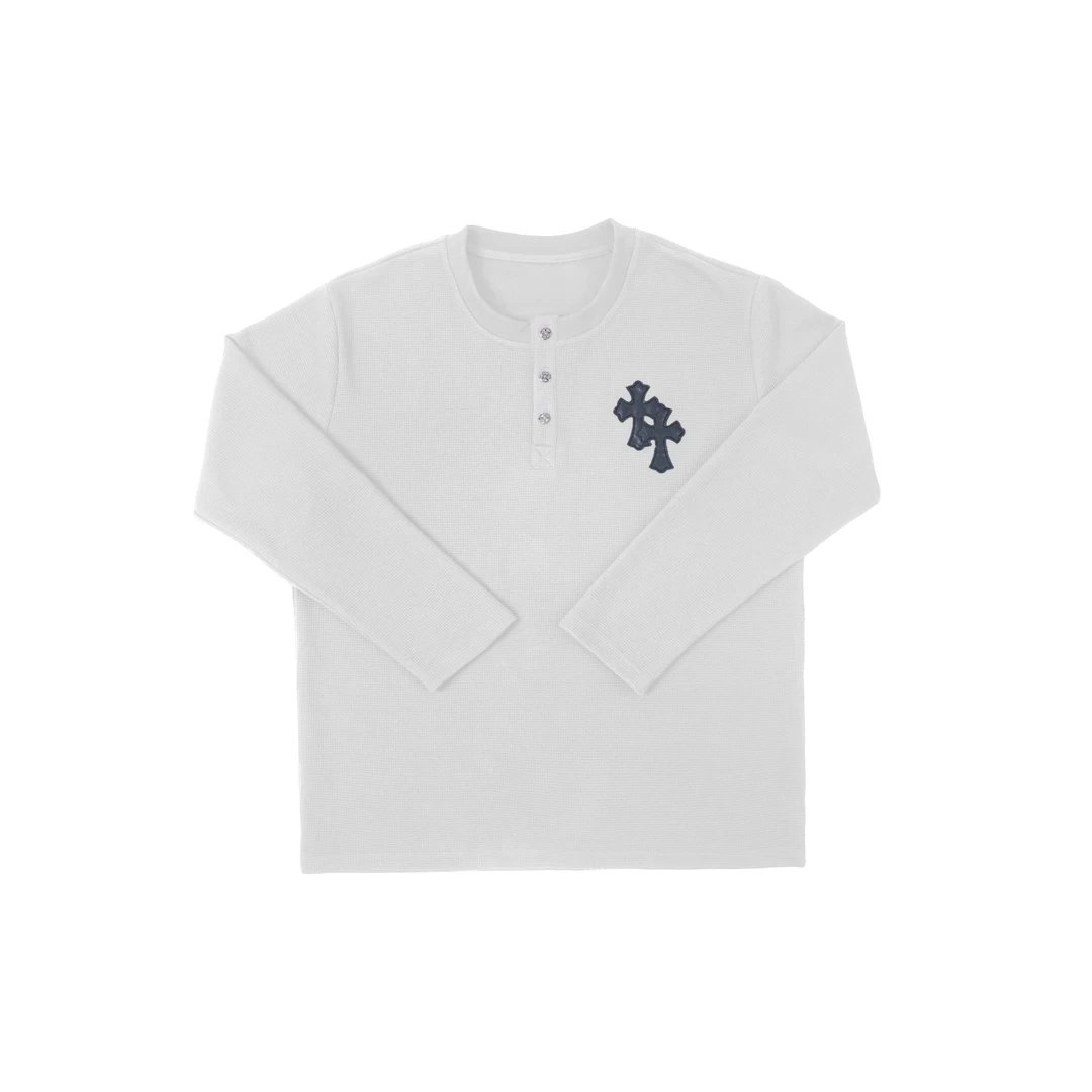 Textured Button Long-Sleeve T-Shirt photo 3