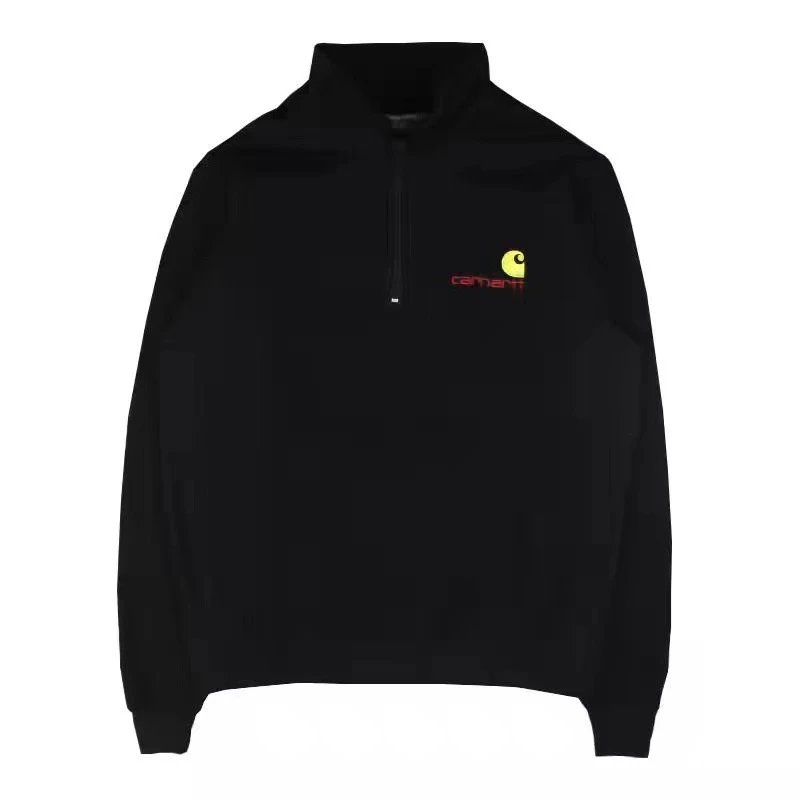 Carhartt WIP Quarter Zip Pullover Black White Navy Casual Sweatshirt