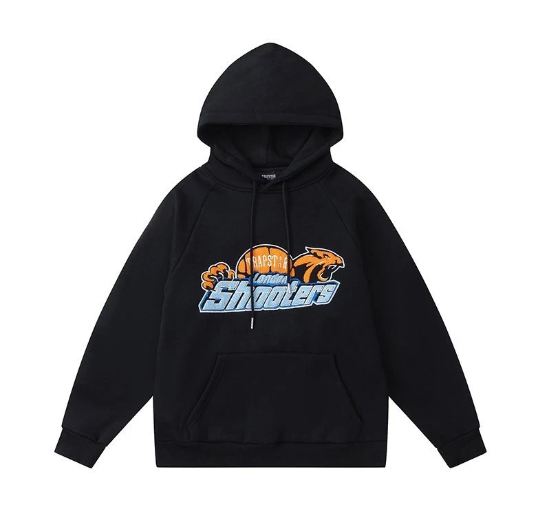 Trapstar Shooters Gray Graphic Hooded Sweatshirt