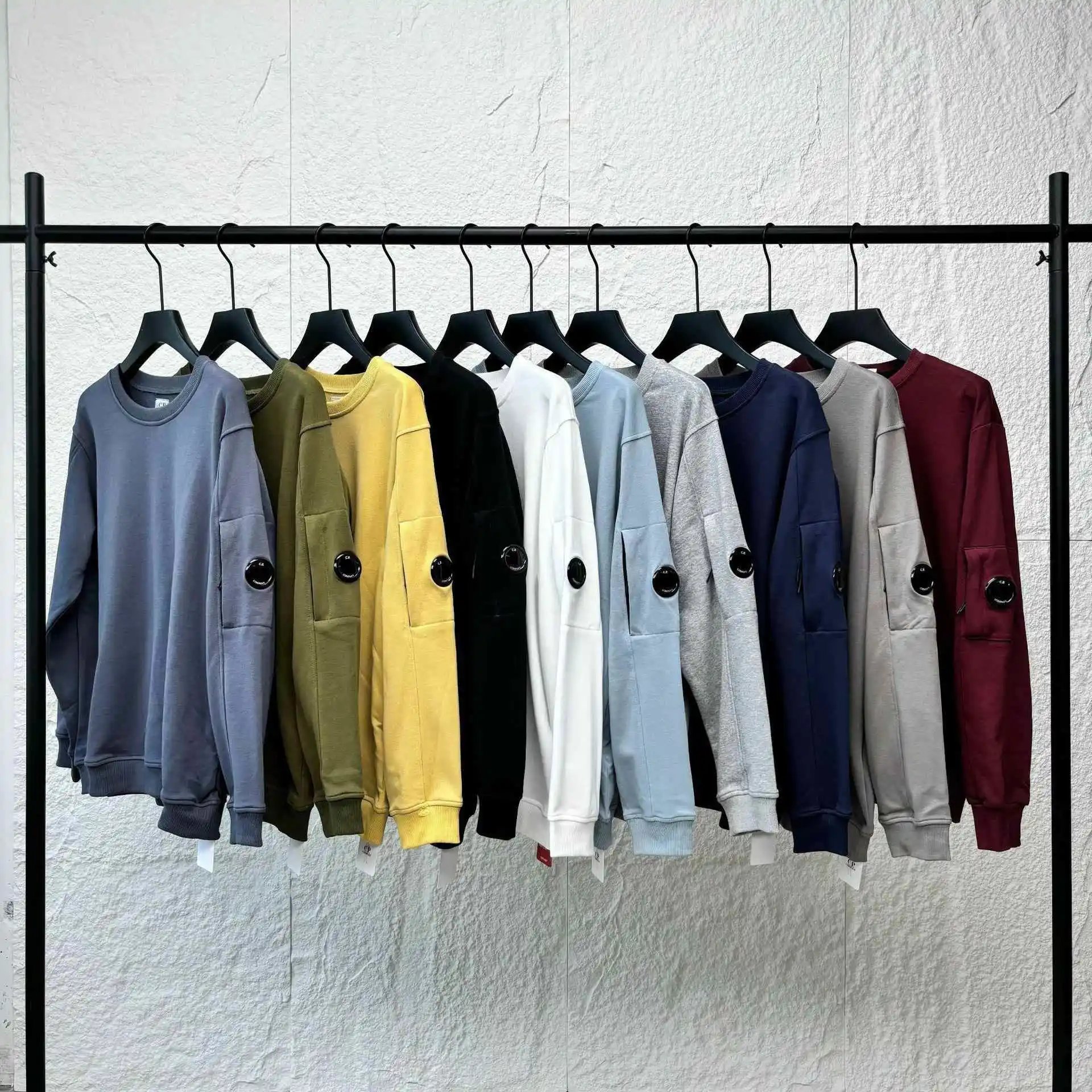 Casual loose round neck lens pullover sweatshirt