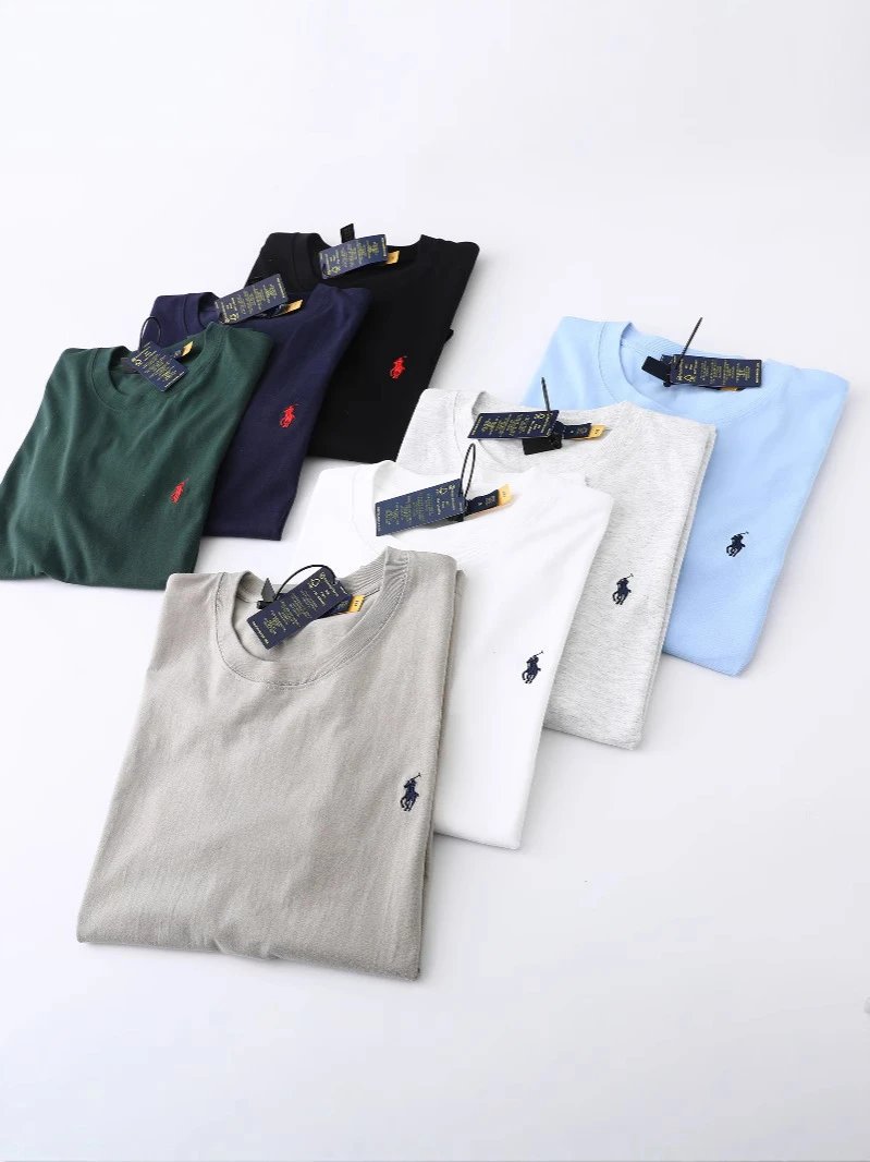 Ralph Lauren Classic Fit White Crewneck Polo T-Shirt