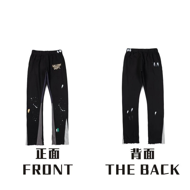 Gallery Dept. Paint Splatter Black Streetwear Sweatpants