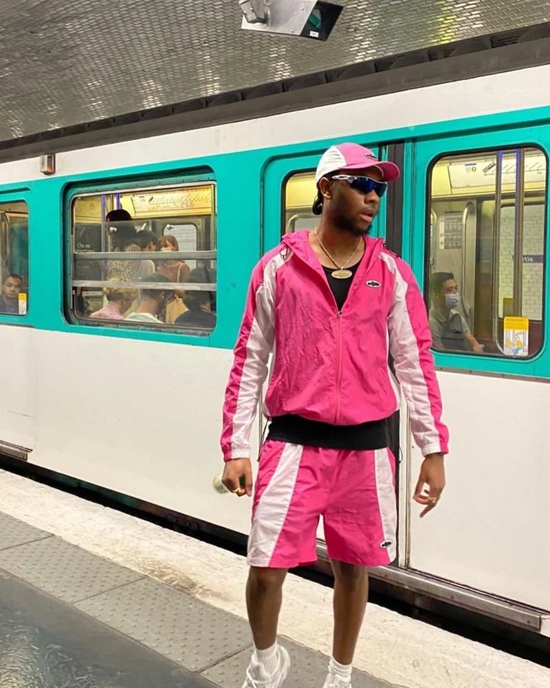 Sporty Panelled Shorts Black White Gray Yellow Pink Athletic