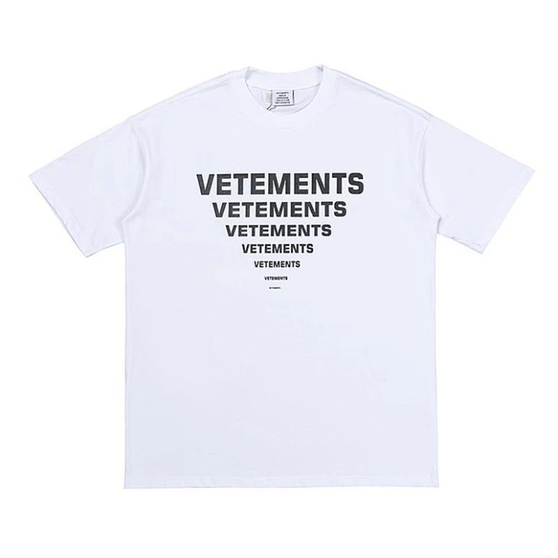 Vetements No Social Media Off White Graphic T-Shirt