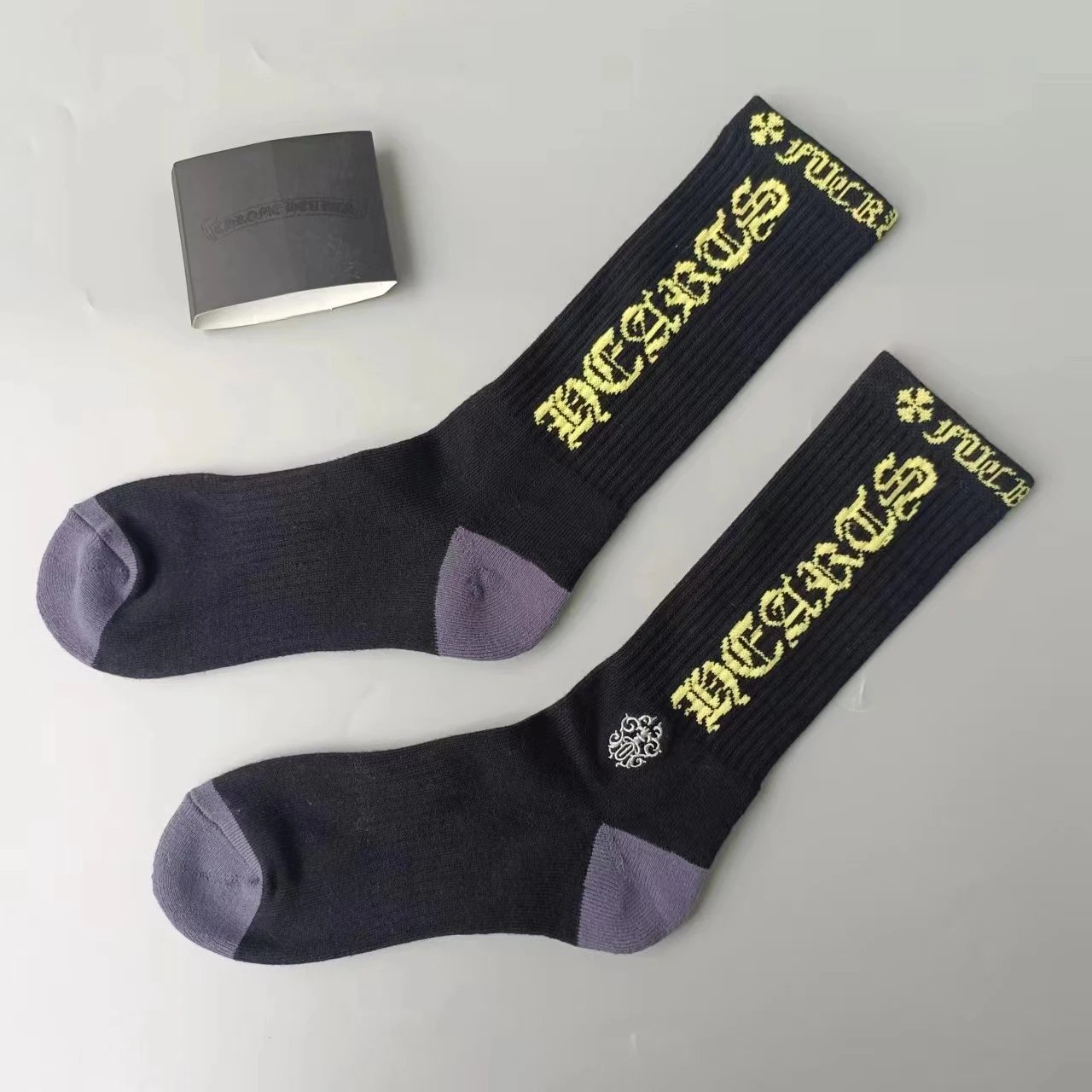 Sanskrit Striped Skull Cotton Socks photo 5