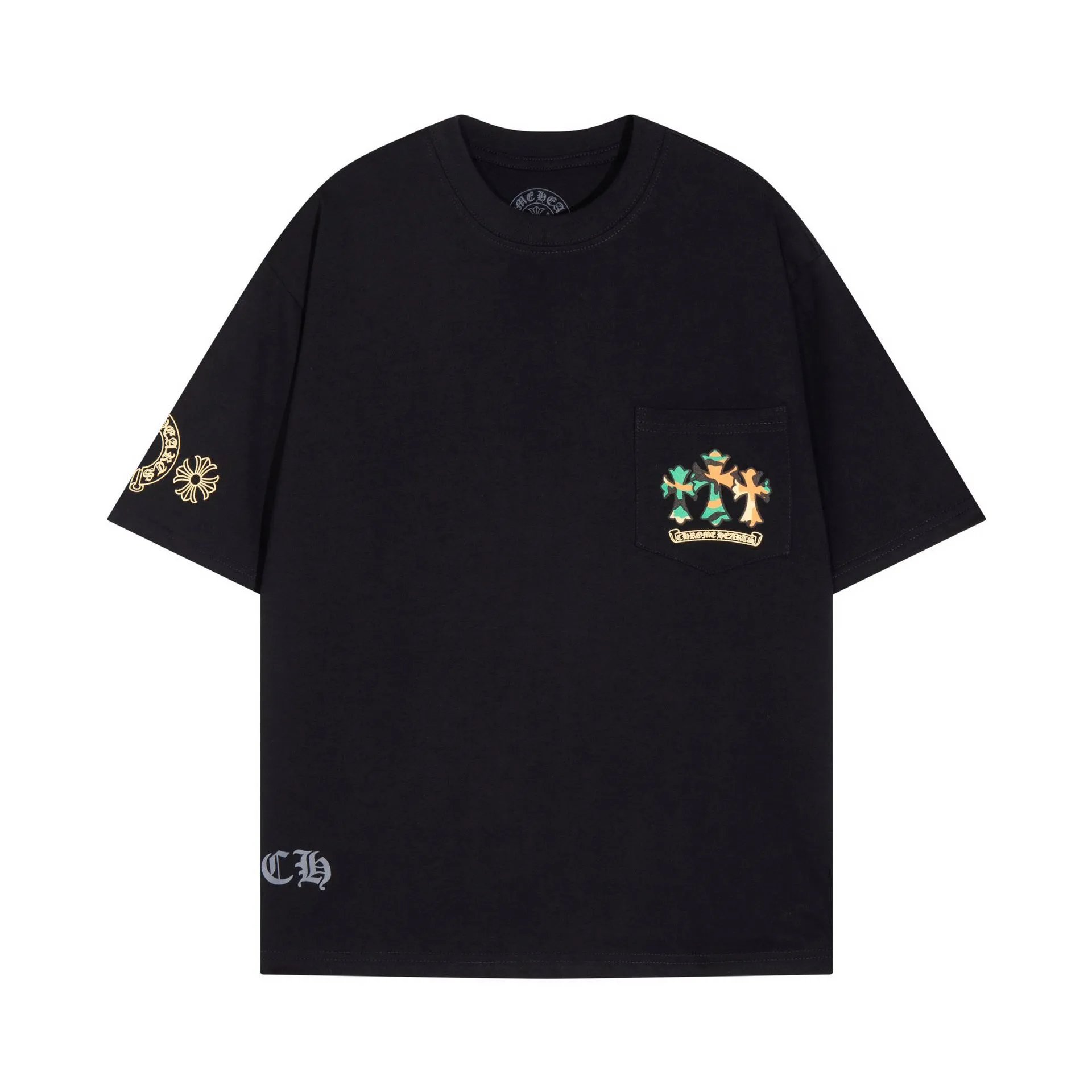 Chrome Hearts Dark Green Oversized Graphic T-Shirt