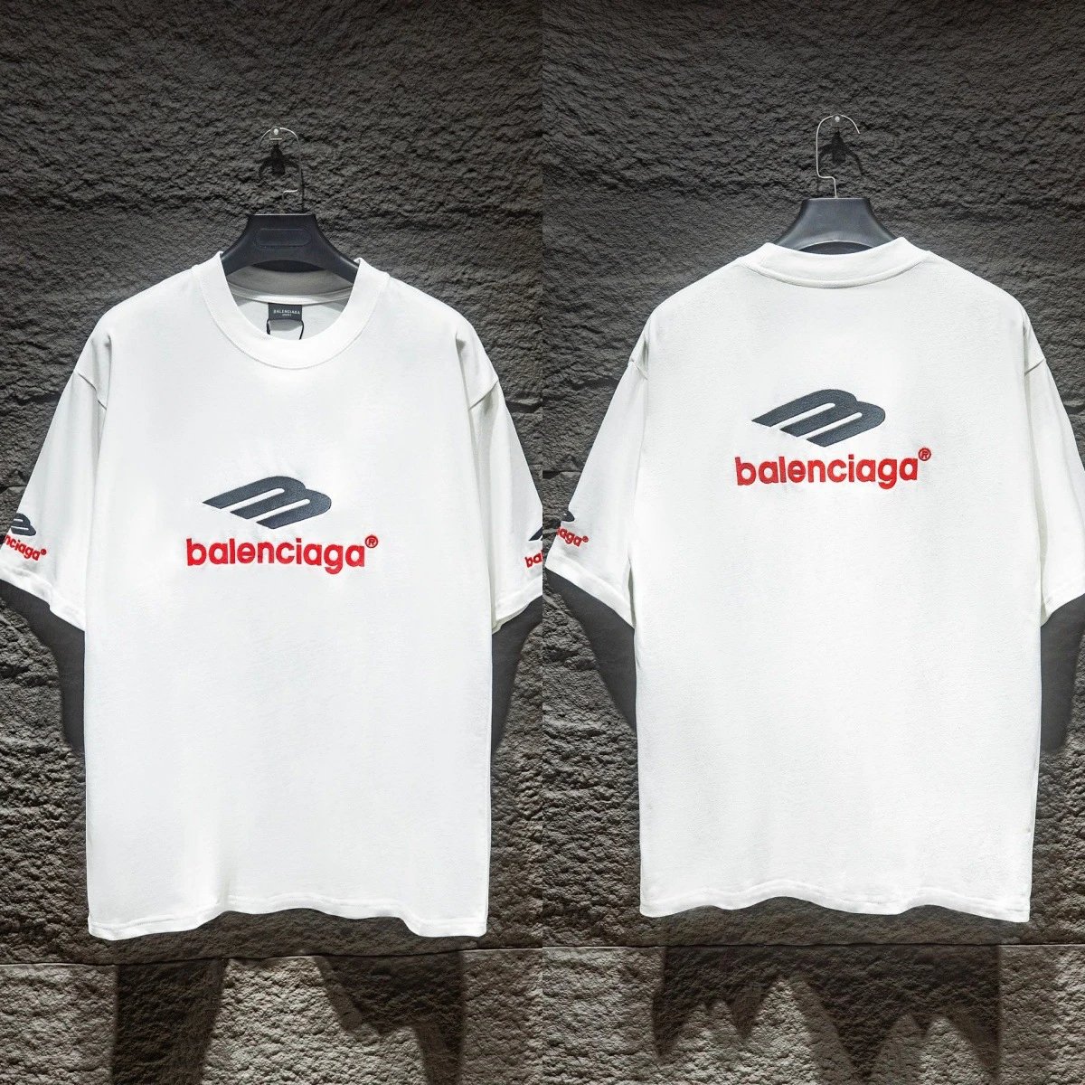 Embroidered Letter Crew Neck T-Shirt photo 4