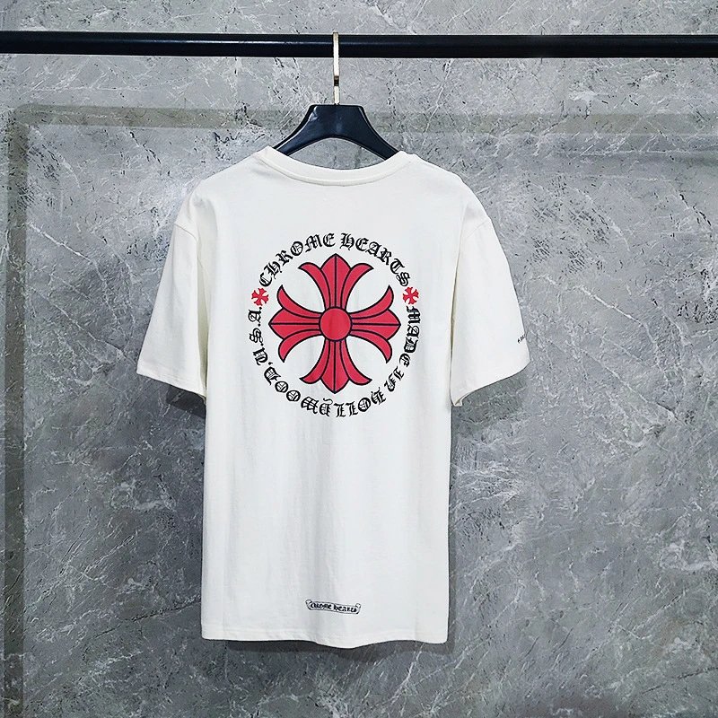 Chrome Hearts Loose Fit Short Sleeve T-Shirts For Men Women