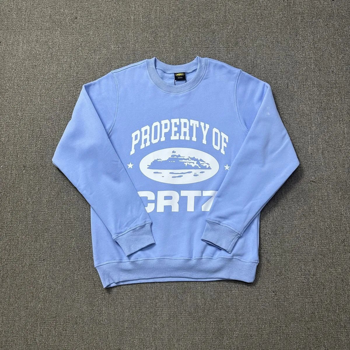 Corte White Graphic Print Crewneck Sweatshirt
