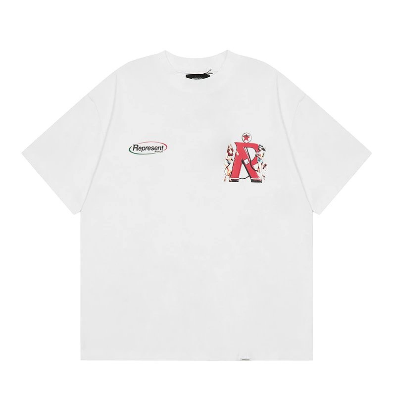 Represent Graphic Print Black Oversized T-Shirt