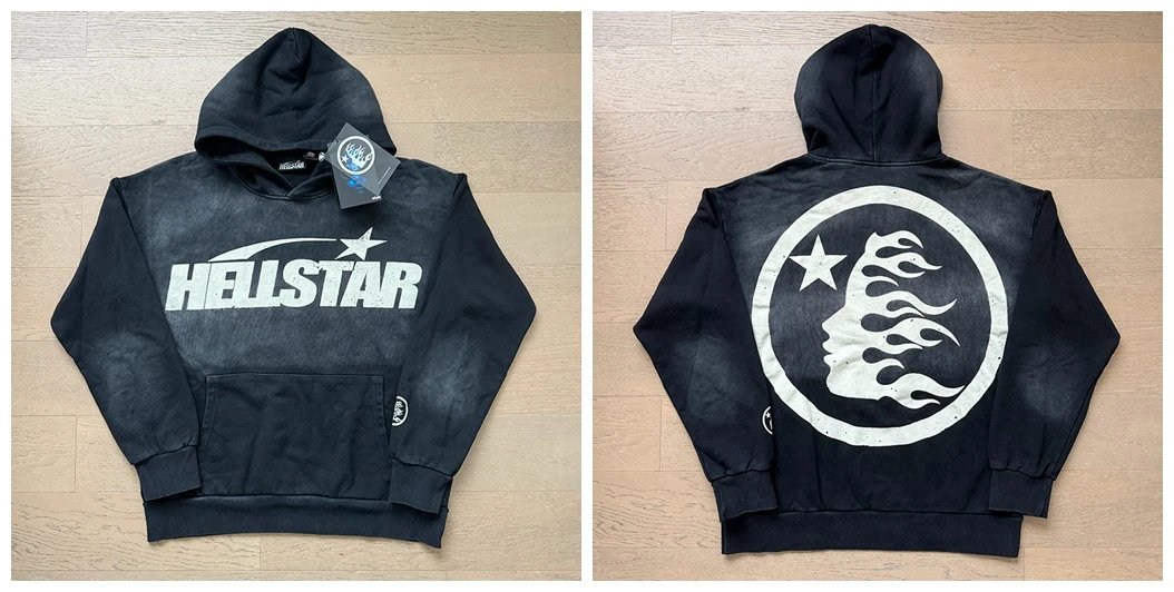 Unisex Casual Distressed Washed Hoodie Sweatshirt photo 4